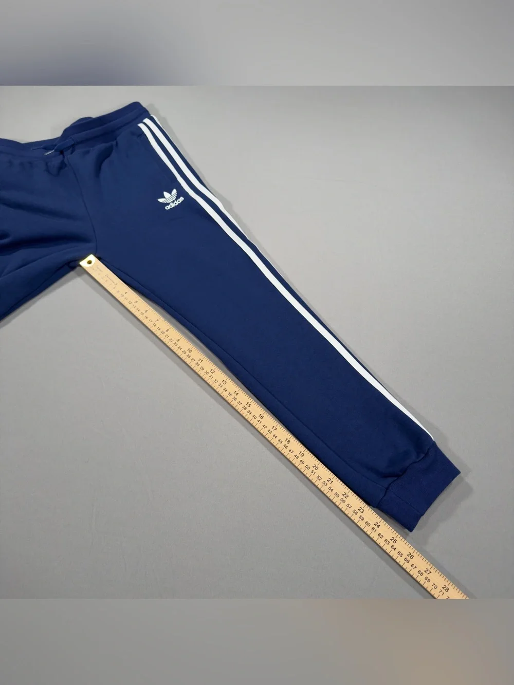 Adidas Youth M Medium Trefoil Pants Navy Blue White Stripe Joggers Tracksuit NWT